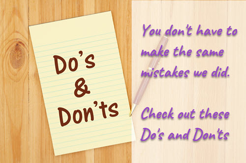 Residential Biz Do and Don&##x27;t