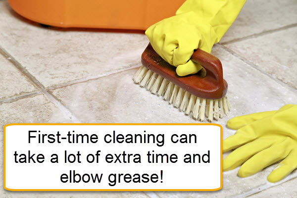 Soil build up takes extra time to clean