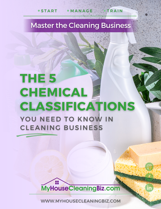 What are the 5 common classification of cleaning chemicals&##x3f;