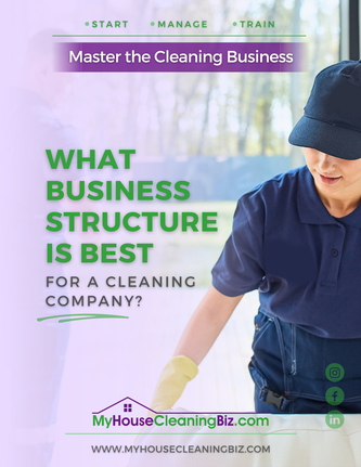What business structure is best for a cleaning company&##x3f;