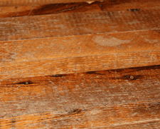 Heavily Worn Hardwood Flooring