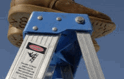 Beware of not using ladders safely