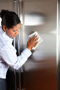 Removing scratches from stainless steel appliances