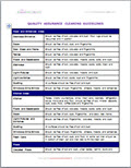 Quality assurance guidelines